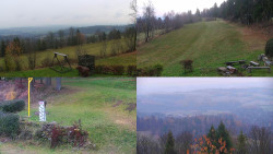 Sdružený snímek okolí chaty Myslivna