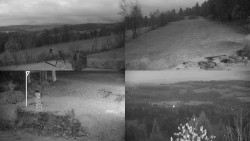 Sdružený snímek okolí chaty Myslivna