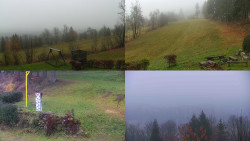 Sdružený snímek okolí chaty Myslivna