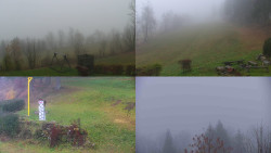 Sdružený snímek okolí chaty Myslivna