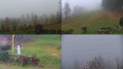 Sdružený snímek okolí chaty Myslivna