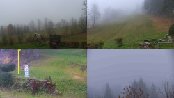 Sdružený snímek okolí chaty Myslivna