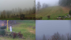 Sdružený snímek okolí chaty Myslivna