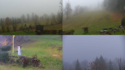 Sdružený snímek okolí chaty Myslivna