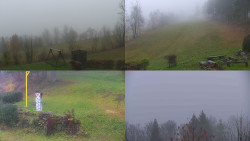 Sdružený snímek okolí chaty Myslivna