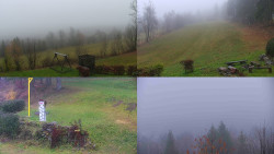 Sdružený snímek okolí chaty Myslivna