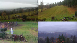 Sdružený snímek okolí chaty Myslivna