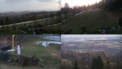 Sdružený snímek okolí chaty Myslivna