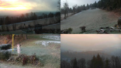 Sdružený snímek okolí chaty Myslivna