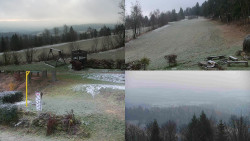 Sdružený snímek okolí chaty Myslivna