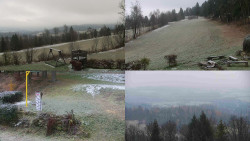 Sdružený snímek okolí chaty Myslivna