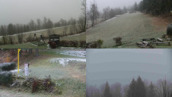 Sdružený snímek okolí chaty Myslivna