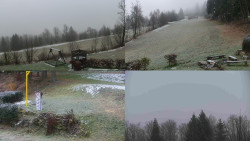 Sdružený snímek okolí chaty Myslivna