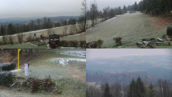 Sdružený snímek okolí chaty Myslivna