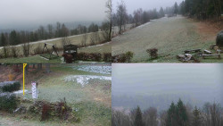 Sdružený snímek okolí chaty Myslivna