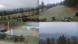 Sdružený snímek okolí chaty Myslivna