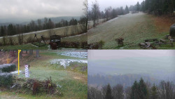 Sdružený snímek okolí chaty Myslivna