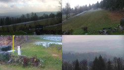 Sdružený snímek okolí chaty Myslivna