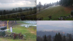 Sdružený snímek okolí chaty Myslivna