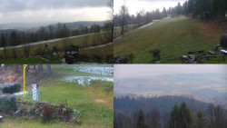 Sdružený snímek okolí chaty Myslivna