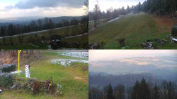 Sdružený snímek okolí chaty Myslivna