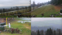 Sdružený snímek okolí chaty Myslivna