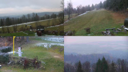 Sdružený snímek okolí chaty Myslivna