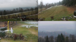 Sdružený snímek okolí chaty Myslivna