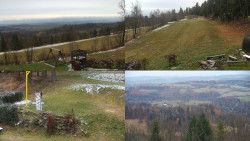 Sdružený snímek okolí chaty Myslivna