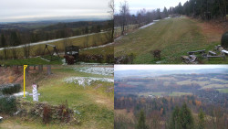 Sdružený snímek okolí chaty Myslivna