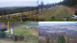 Sdružený snímek okolí chaty Myslivna