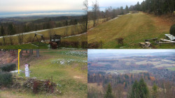 Sdružený snímek okolí chaty Myslivna