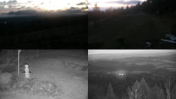 Sdružený snímek okolí chaty Myslivna