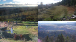 Sdružený snímek okolí chaty Myslivna