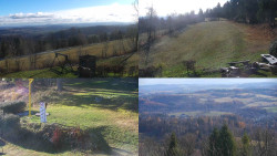 Sdružený snímek okolí chaty Myslivna