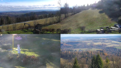 Sdružený snímek okolí chaty Myslivna