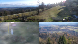 Sdružený snímek okolí chaty Myslivna