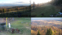 Sdružený snímek okolí chaty Myslivna