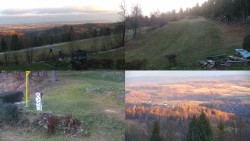 Sdružený snímek okolí chaty Myslivna