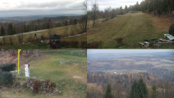 Sdružený snímek okolí chaty Myslivna