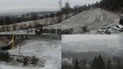 Sdružený snímek okolí chaty Myslivna