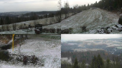 Sdružený snímek okolí chaty Myslivna