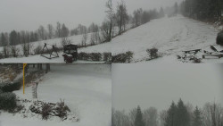 Sdružený snímek okolí chaty Myslivna