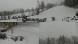 Sdružený snímek okolí chaty Myslivna