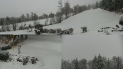 Sdružený snímek okolí chaty Myslivna