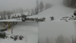 Sdružený snímek okolí chaty Myslivna