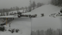 Sdružený snímek okolí chaty Myslivna