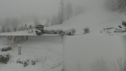 Sdružený snímek okolí chaty Myslivna