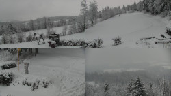 Sdružený snímek okolí chaty Myslivna