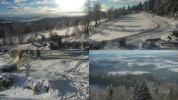 Sdružený snímek okolí chaty Myslivna